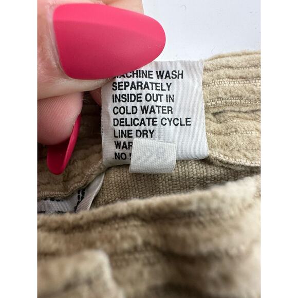 Kyoto Kasuals Womens Shorts Size 7 Brown Corduroy High Waisted Pleated Vintage - Picture 6 of 11